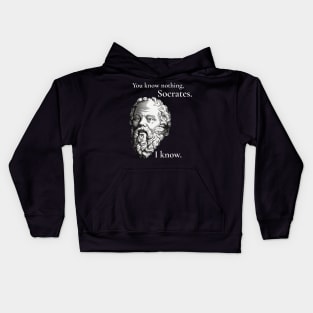 You know nothing, Socrates Kids Hoodie